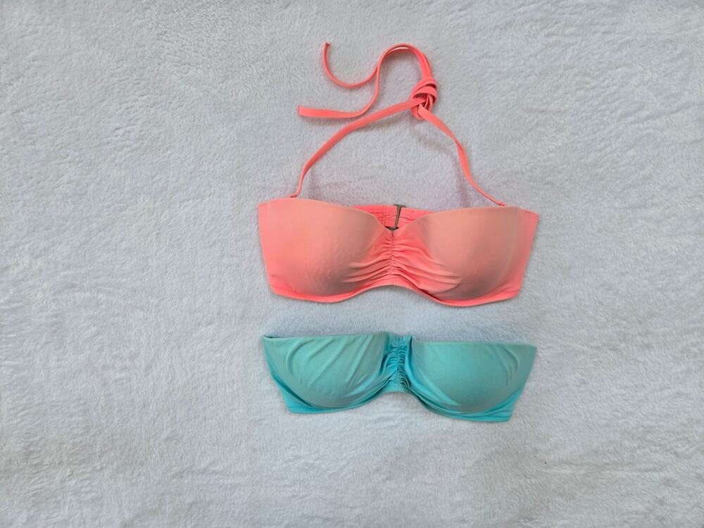 2 Victoria's Secret Swimsuit Tops Size 34DD